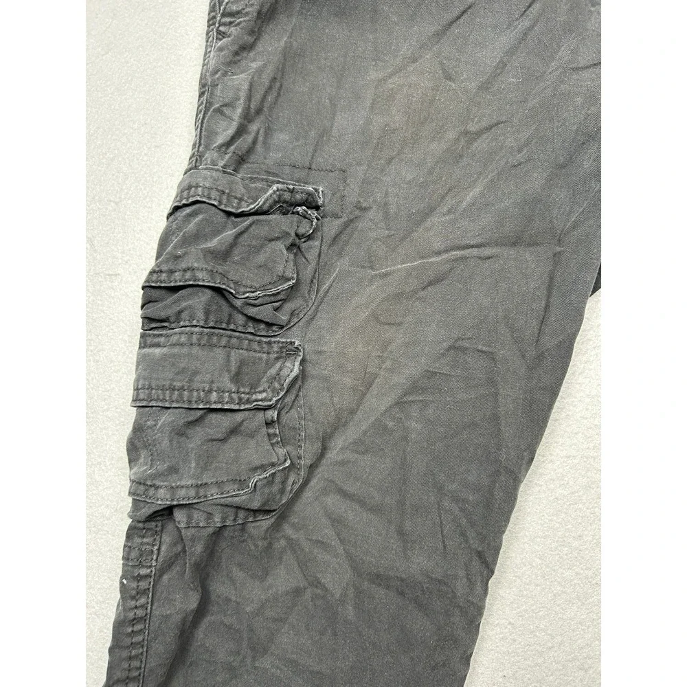 Wrangler Regular Taper Cotton Black 38x30 Mens